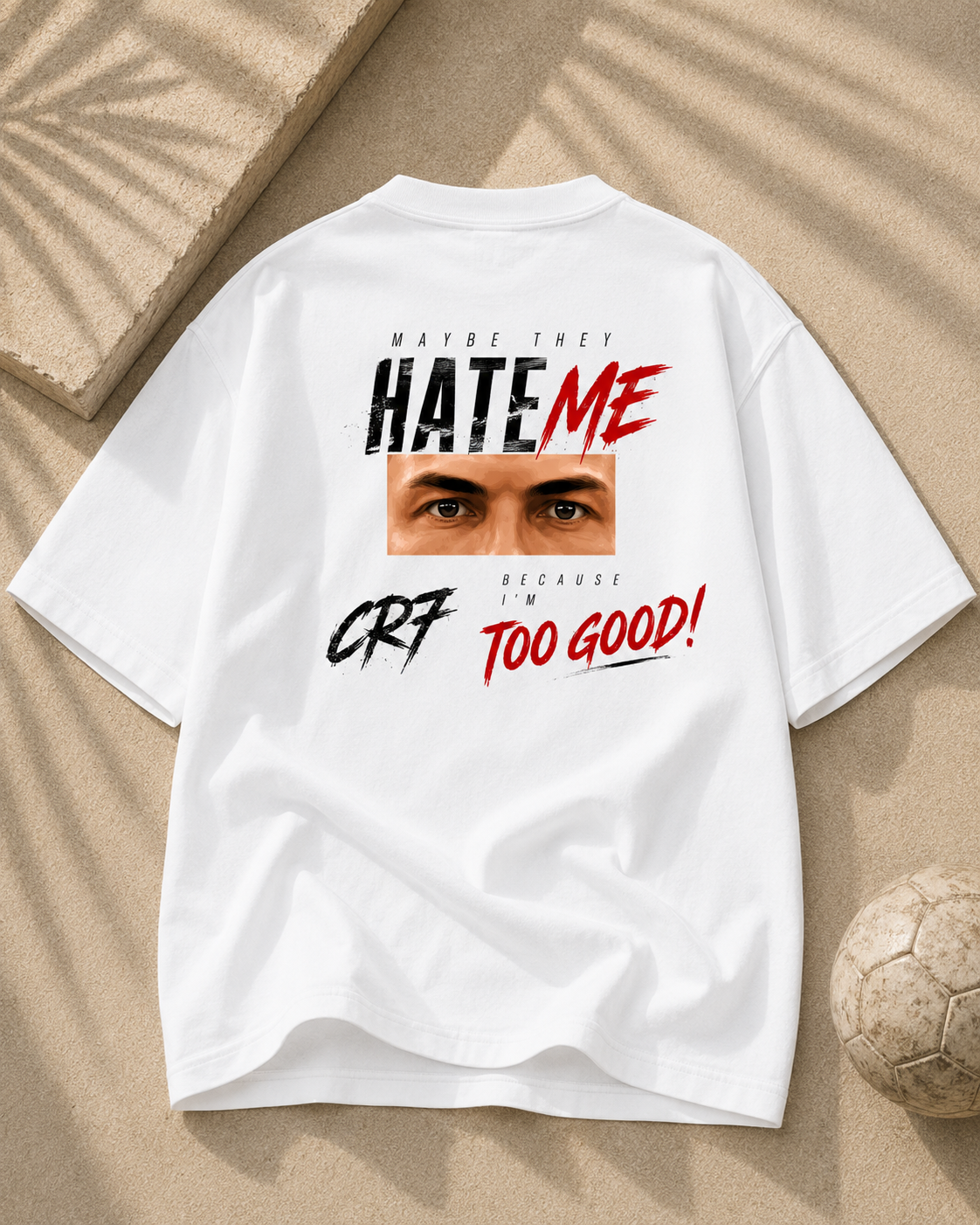 CR7 Legacy Oversized T-Shirt – One Last Time Football Fan Edition