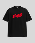 Stranger Things Oversized Tee – Hawkins Is Cursed Edition