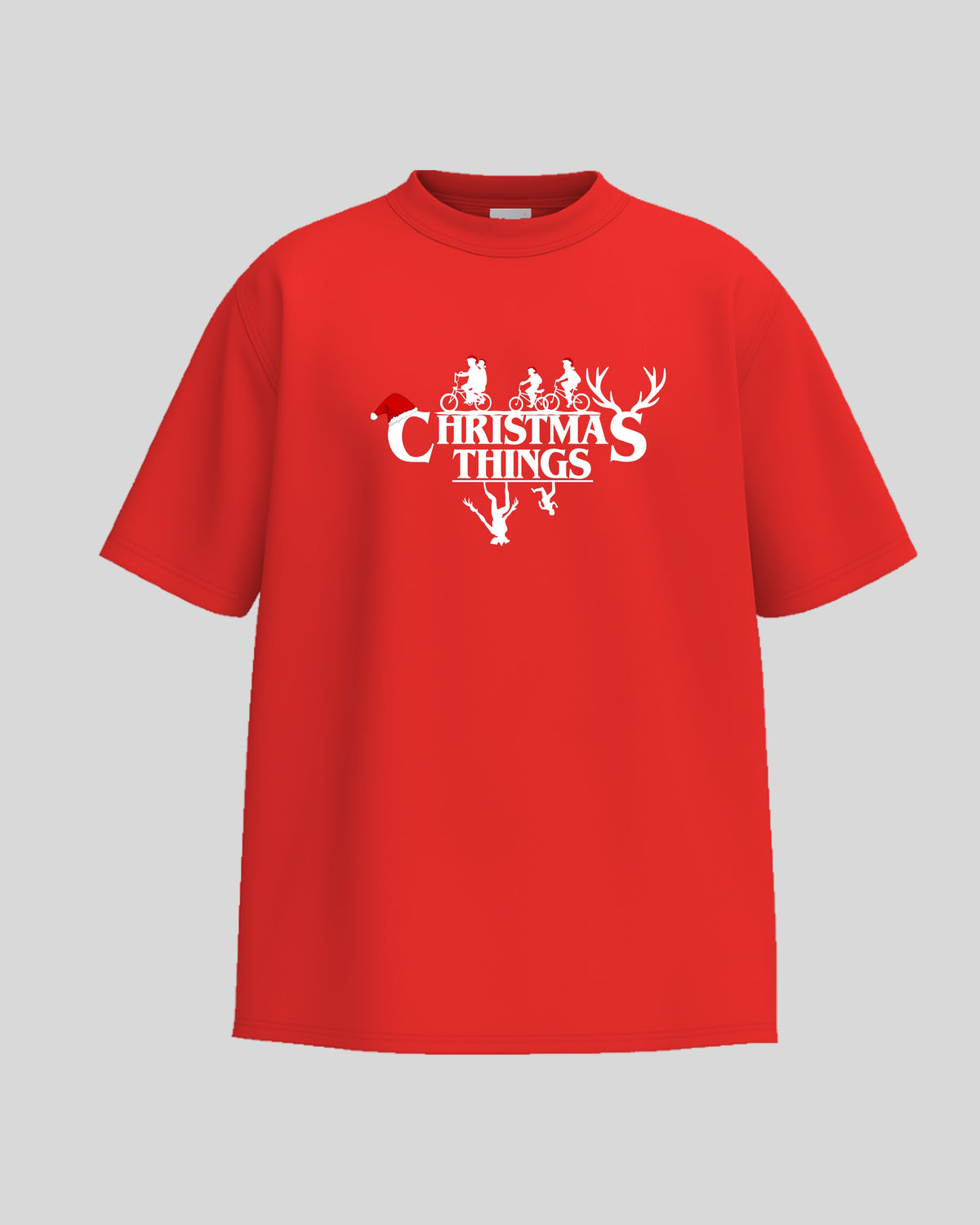 Christmas Things – Upside-Down Holiday Oversized Tee